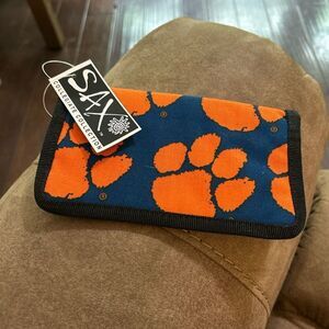 Sax Clemson Checkbook‎ Wallet. NWT.